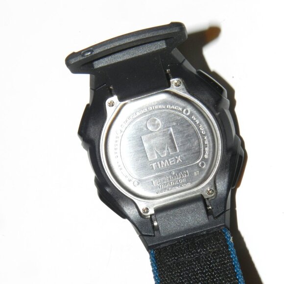 Timex Ironman Watch Digital Chronograph Alarm Timer T5K413 Nylon Self Latch Band - Picture 3 of 6